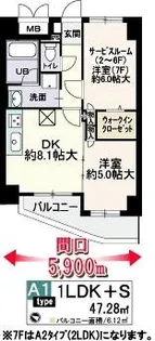 フェビエンローズ【2階】の間取り