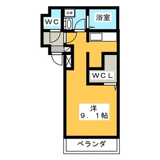 Cherim高畑South【3階】の間取り