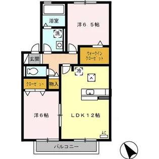 コーポラス II【1階】の間取り