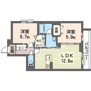 リビオン・ベルテ【2階】の間取り
