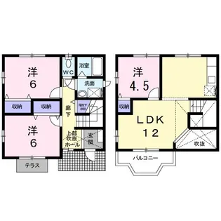 ファミール中野【1階】の間取り