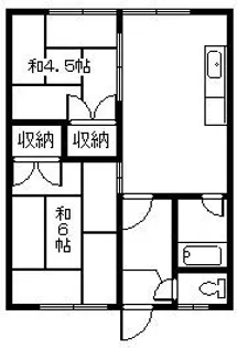 キャノンハウス【2階】の間取り