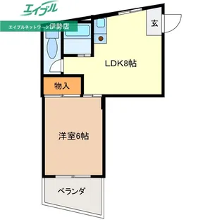 ファイネスうらのはし【4階】の間取り
