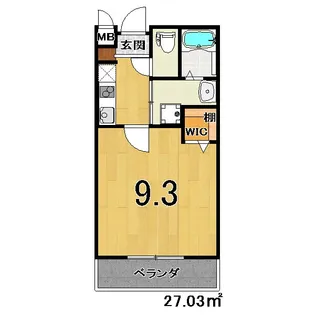 サクシード西陣【3階】の間取り