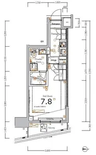 XEBEC大鳥居ASYLCOURT【5階】の間取り