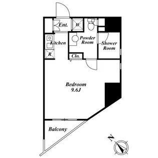 クレジデンス虎ノ門【3階】の間取り