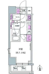プレジリア東日本橋【3階】の間取り