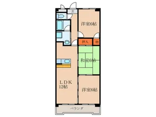 ベストハピネス【5階】の間取り