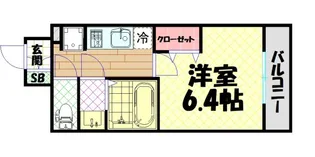 アドバンス大阪カーサ【4階】の間取り