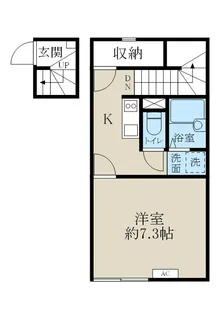 レオネクストウェアワン【2階】の間取り