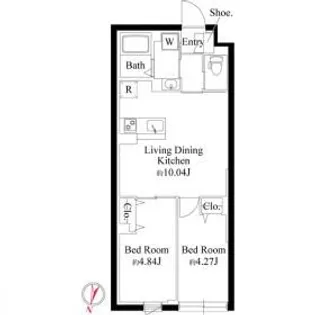 グランパセオ大岡山の間取り