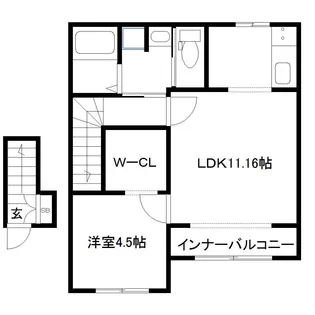 A´s大河原【2階】の間取り