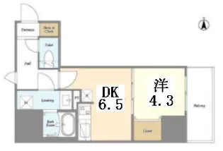 CREATIF UENO IRIYA【3階】の間取り