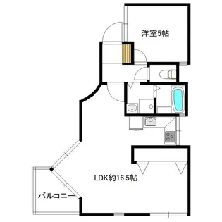 ガーデン羽根木【1階】の間取り