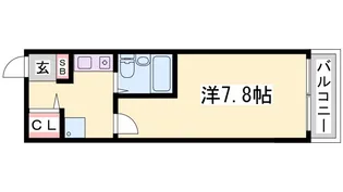 アスライフ湊川公園【9階】の間取り