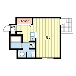 DERRIERE【4階】の間取り