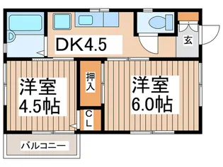 サンハイム林間【2階】の間取り