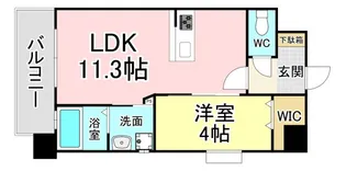 ギャラン陣原【3階】の間取り