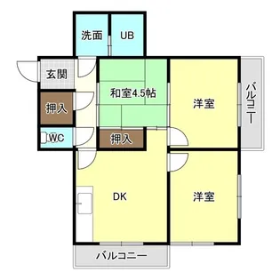 サンセットビレッジ【1階】の間取り