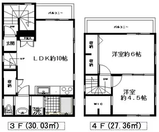ウィステリア3・4階【3階】の間取り