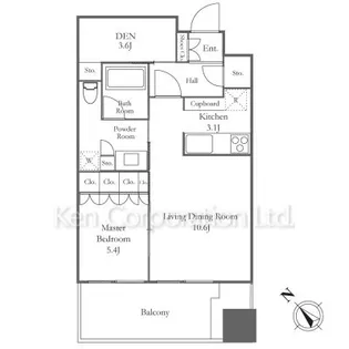 麻布台ヒルズ レジデンスB【7階】の間取り