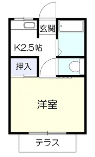 ガーデン光【1階】の間取り