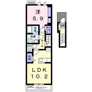 ディアコート桜II【2階】の間取り