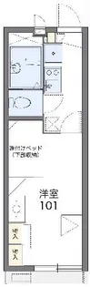 レオパレスMIYO【2階】の間取り