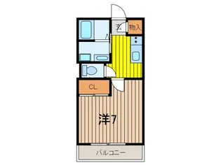 プリムヴェール 弐十五番館【1階】の間取り