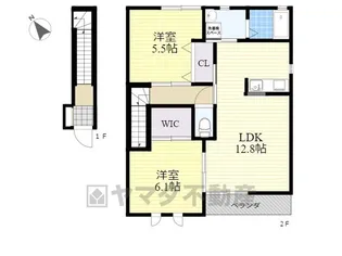パルティールA【2階】の間取り
