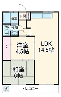 竹味マンション【5階】の間取り