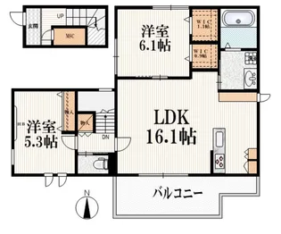 CULEN【2階】の間取り