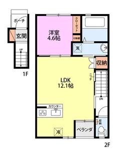 カルチェ【2階】の間取り
