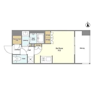 ミュプレ高田馬場【4階】の間取り