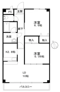 アルコバレーノ【2階】の間取り