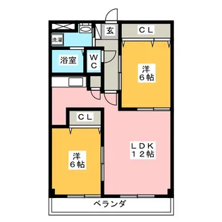 シャレチヴェッタ【1階】の間取り