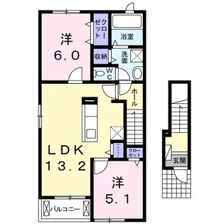 ヴィオラ パッソIII【2階】の間取り