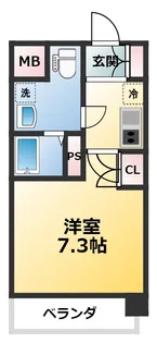 アスリート江坂II番館【7階】の間取り
