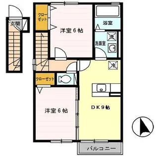 アーバンハイツ七日町【2階】の間取り