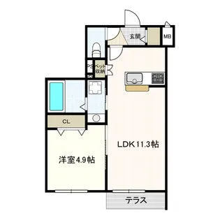 Tiamat (ティアマット)【1階】の間取り