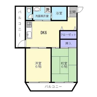 弁天ヒルズ【3階】の間取り