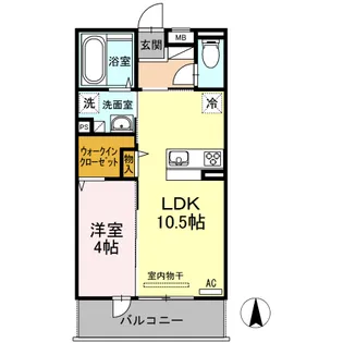 サンドリバー【2階】の間取り