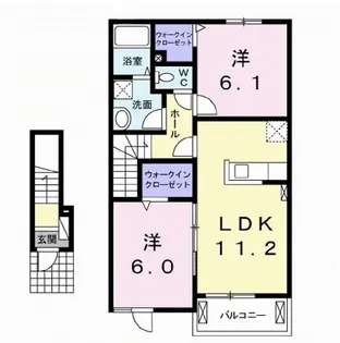 プラシード【2階】の間取り