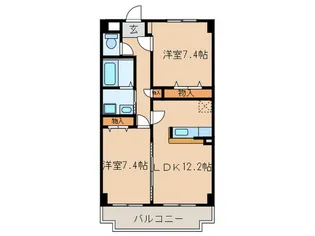 フェリシア一宮【3階】の間取り