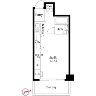 クレセントコート川崎【4階】の間取り