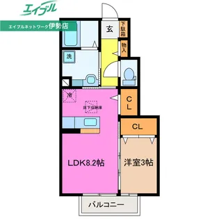 SENGUW I【1階】の間取り