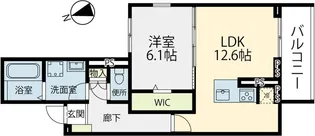 ELGRAND上津【3階】の間取り