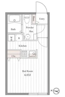 ZESTY豪徳寺【4階】の間取り
