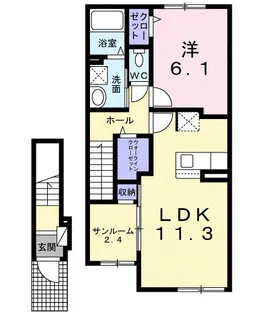 アリエッタ【2階】の間取り