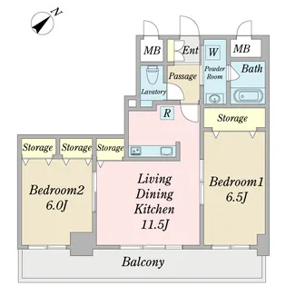 アーデントミツエ【5階】の間取り
